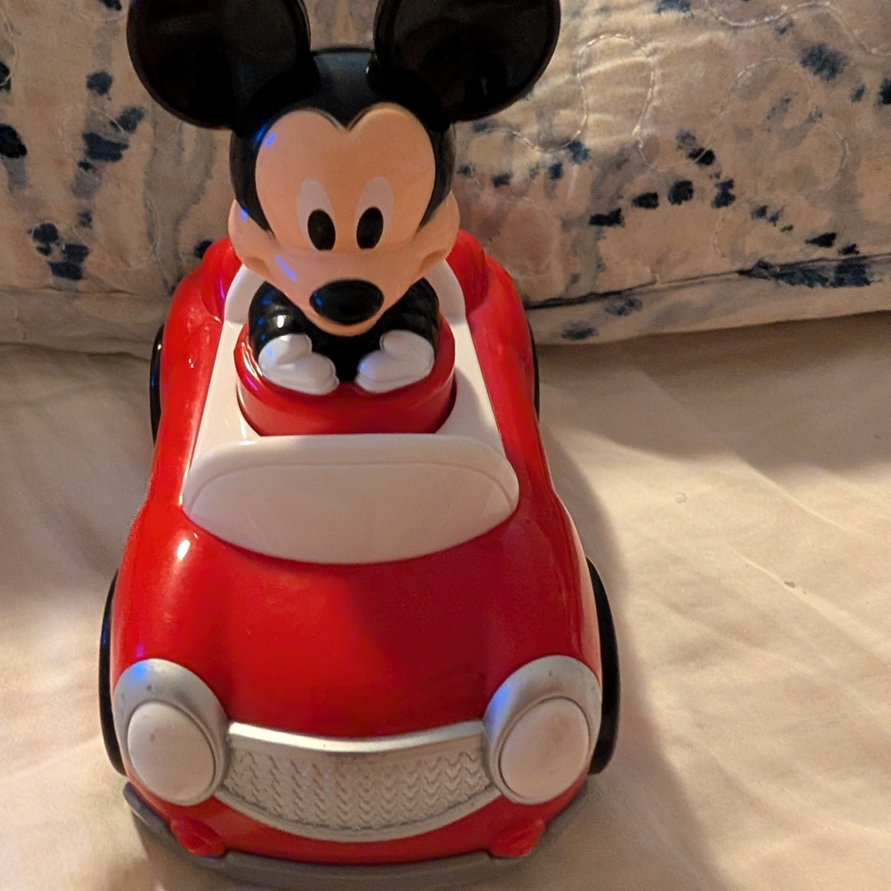 Disney Mickey Mouse Red and White Vehicle